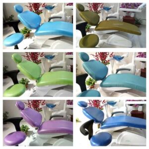 1Set Thicken Dental Chair Cover PU Lether Dentist Chair Protector