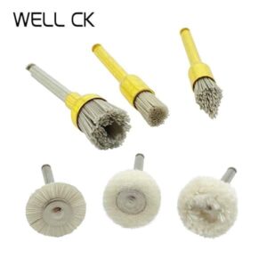 5pcs RA Shank Dental Polishing Brush Drill Wheel