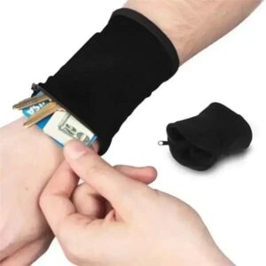 Mini Men Women Wrist Wallet Pouch Band