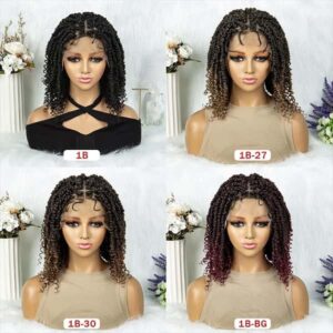 Synthetic Lace Front Wig Butterfly Locs Braided Wigs Dreadlock Wig