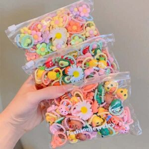 20/10Pcs Cute Rubber Bands for Children Will Not Harm Hair