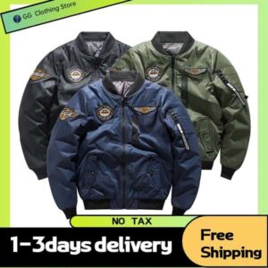 2022 Winter Man jackets new bomber coat racing motorcycle Clothes luxury aviator tactical Field vintage military men Clothing