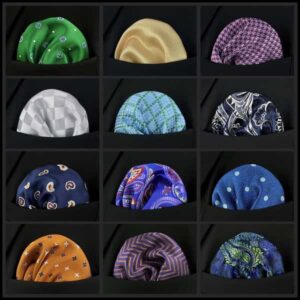 2024 NEW Mens Pocket Square Colorful Dots Crimson Business Multicolor Classic Suit Gift Striped Handkerchief Acceossories