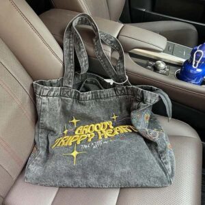 Crossbody Bags For Women Casual Denim Bags embroidery Female Shoulder Bag