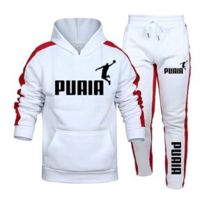 Men Tracksuit Printing Sweatshirts Outfit Two Piece Set Sportwear Hoodies