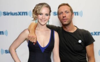 Jennifer Lawrence and Chris Martin