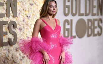 Margot Robbie At Golden Globes